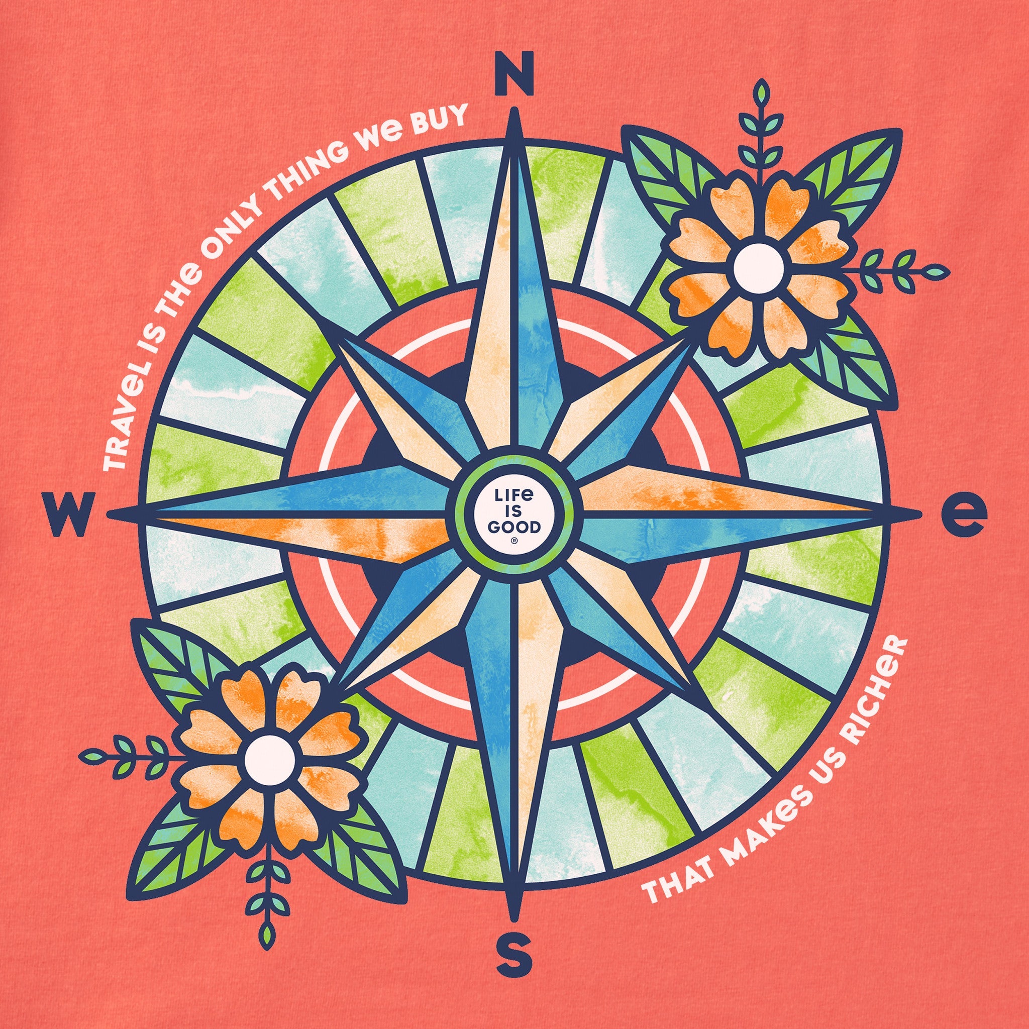 Women's Floral Compass Richer Short Sleeve Tee