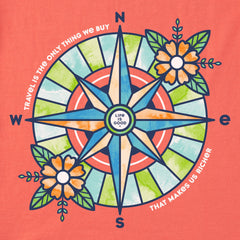 Women's Floral Compass Richer Short Sleeve Tee