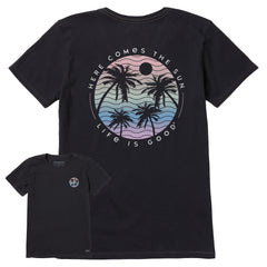 Women's Here Comes the Sun Palm Trees Short Sleeve Tee