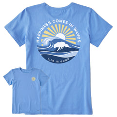 Women's Happy Waves Short Sleeve Tee