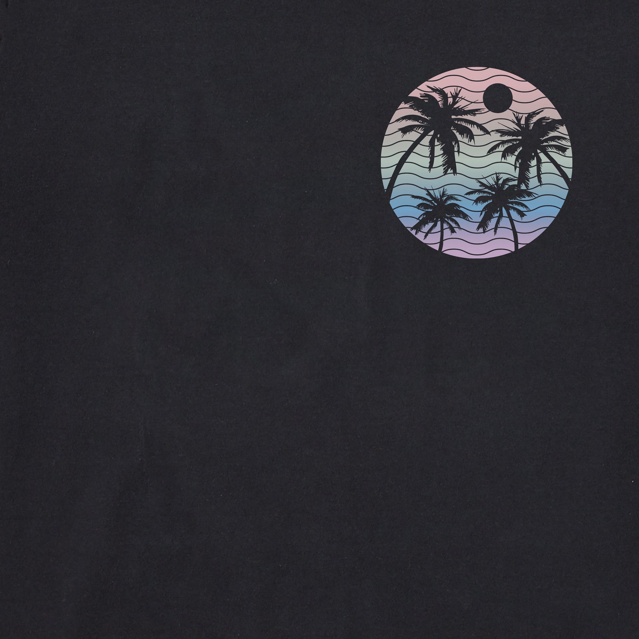Women's Here Comes the Sun Palm Trees Short Sleeve Tee