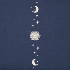 Women's Celestial Sun & Moons Long Sleeve Crusher Boxy Tee