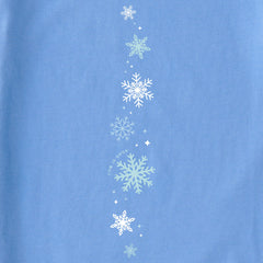 Women's Falling Snowflakes Long Sleeve Crusher Boxy Tee