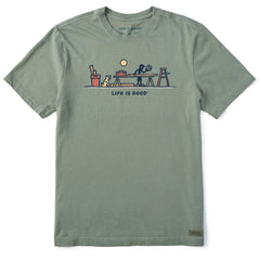 Men's Rocket & Jake Woodwork Vista Short Sleeve Tee