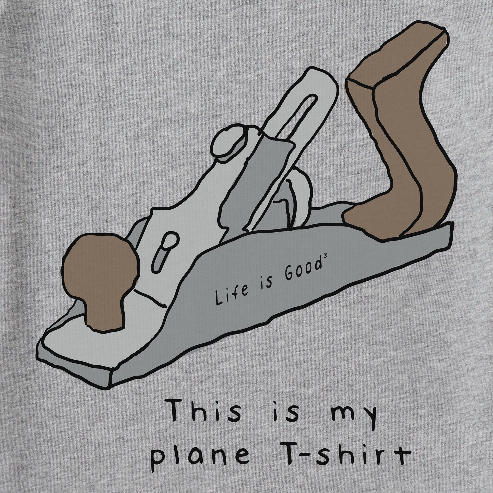 Men's Plane T-Shirt Short Sleeve Tee