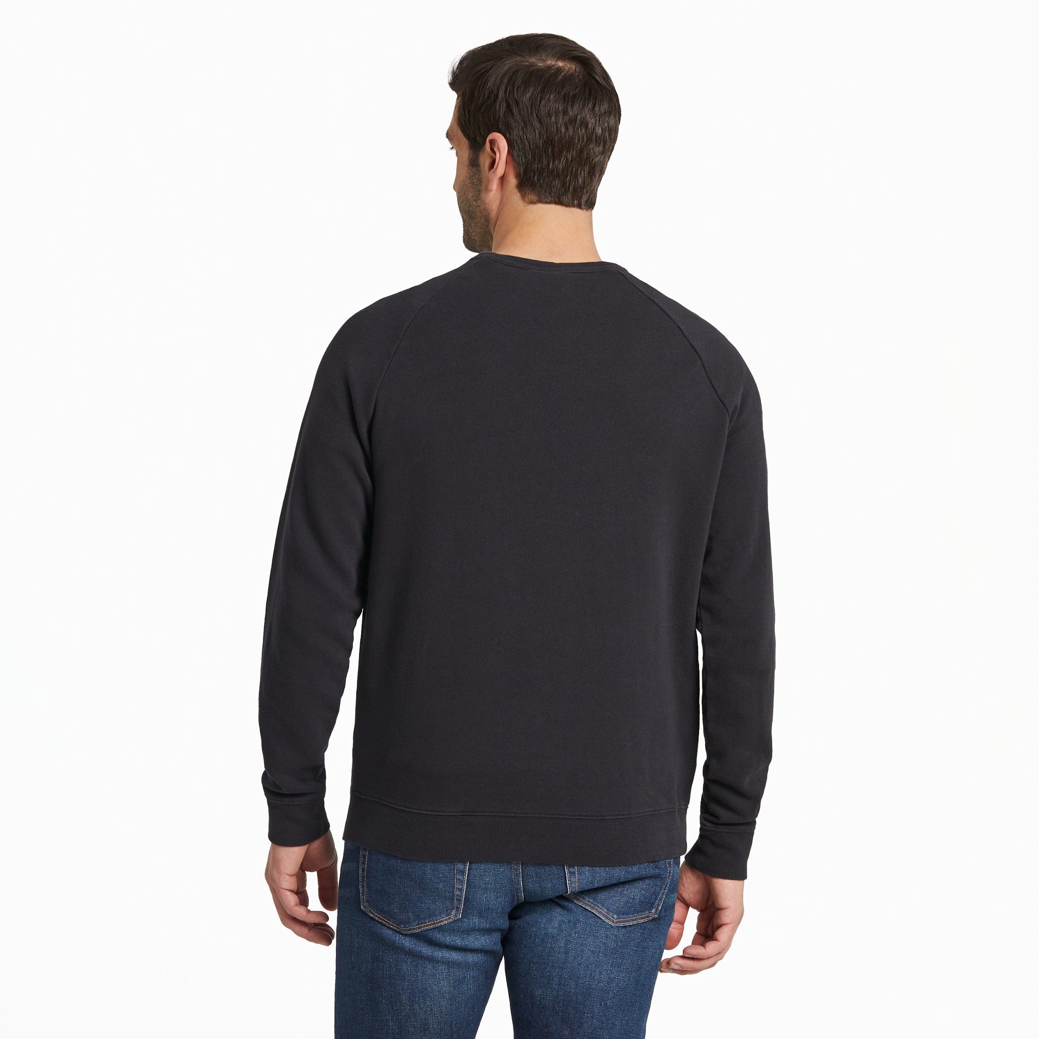 Men's Solid French Terry Crew