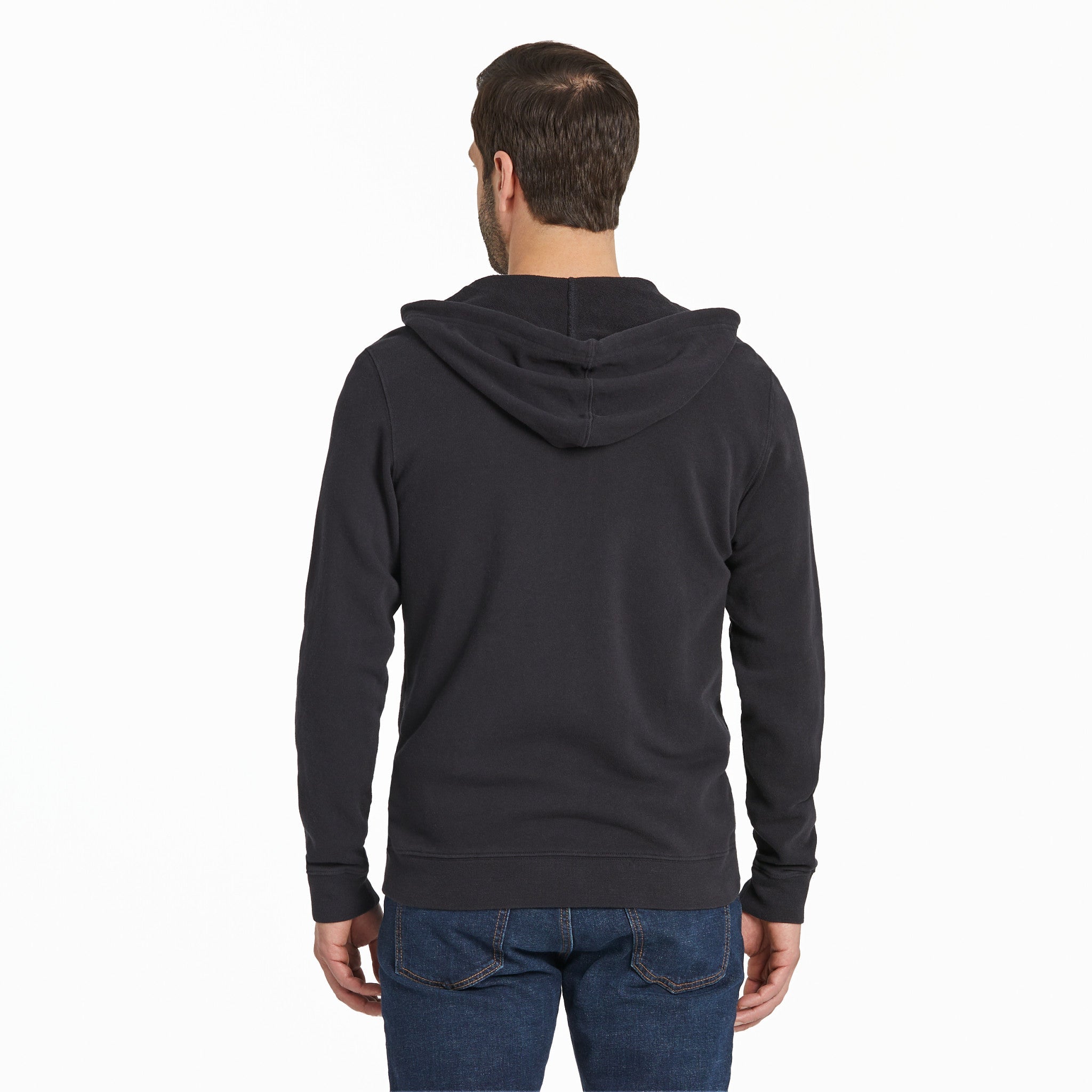 Men's Solid French Terry Zip Hoodie