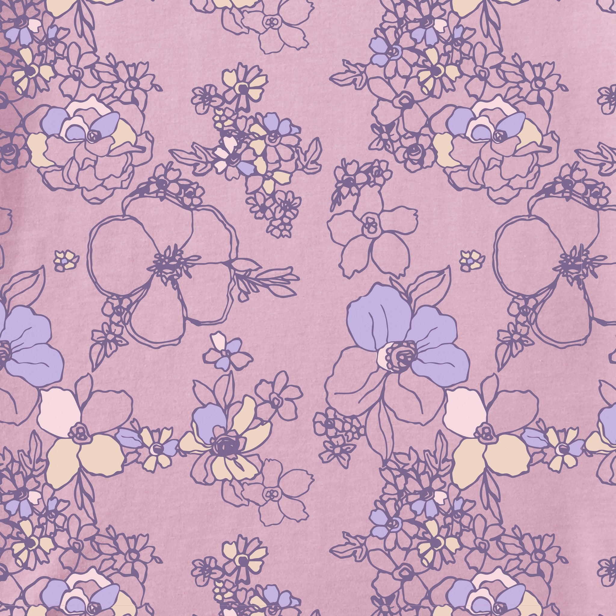 Women's Floral Garden Pattern Crusher-LITE Easy Vee