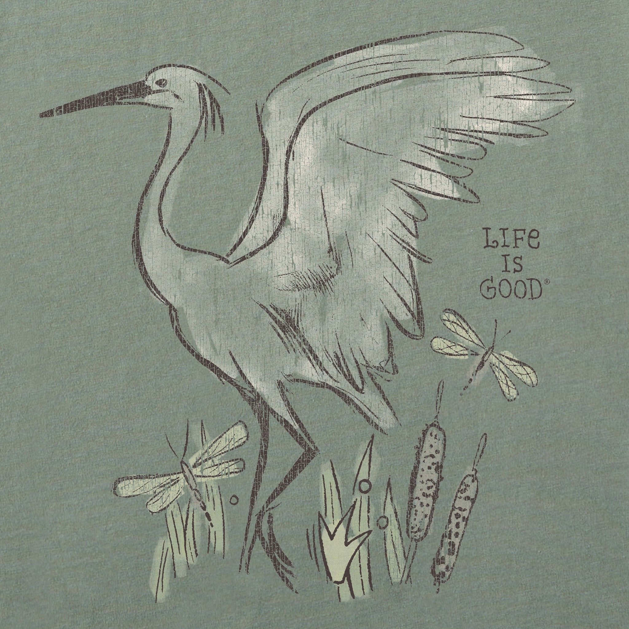 Women's Egret Short Sleeve Crusher Tee