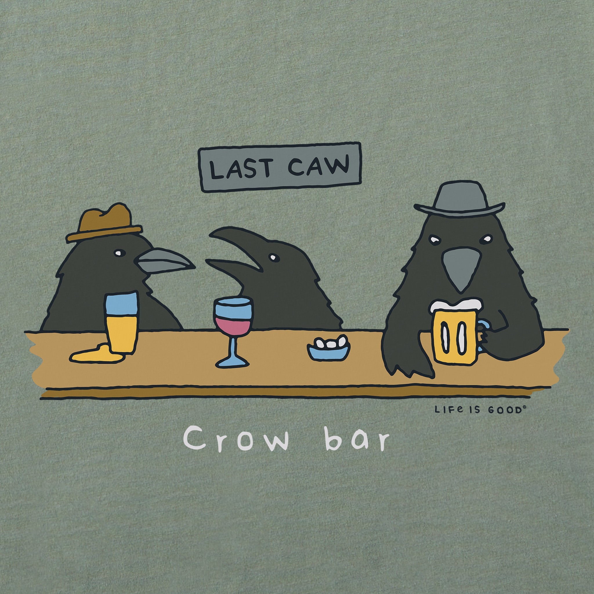 Women's Crow Bar Last Caw Short Sleeve Crusher Tee