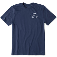 Men's Wordsmith Life is Good LC Short Sleeve Crusher Tee
