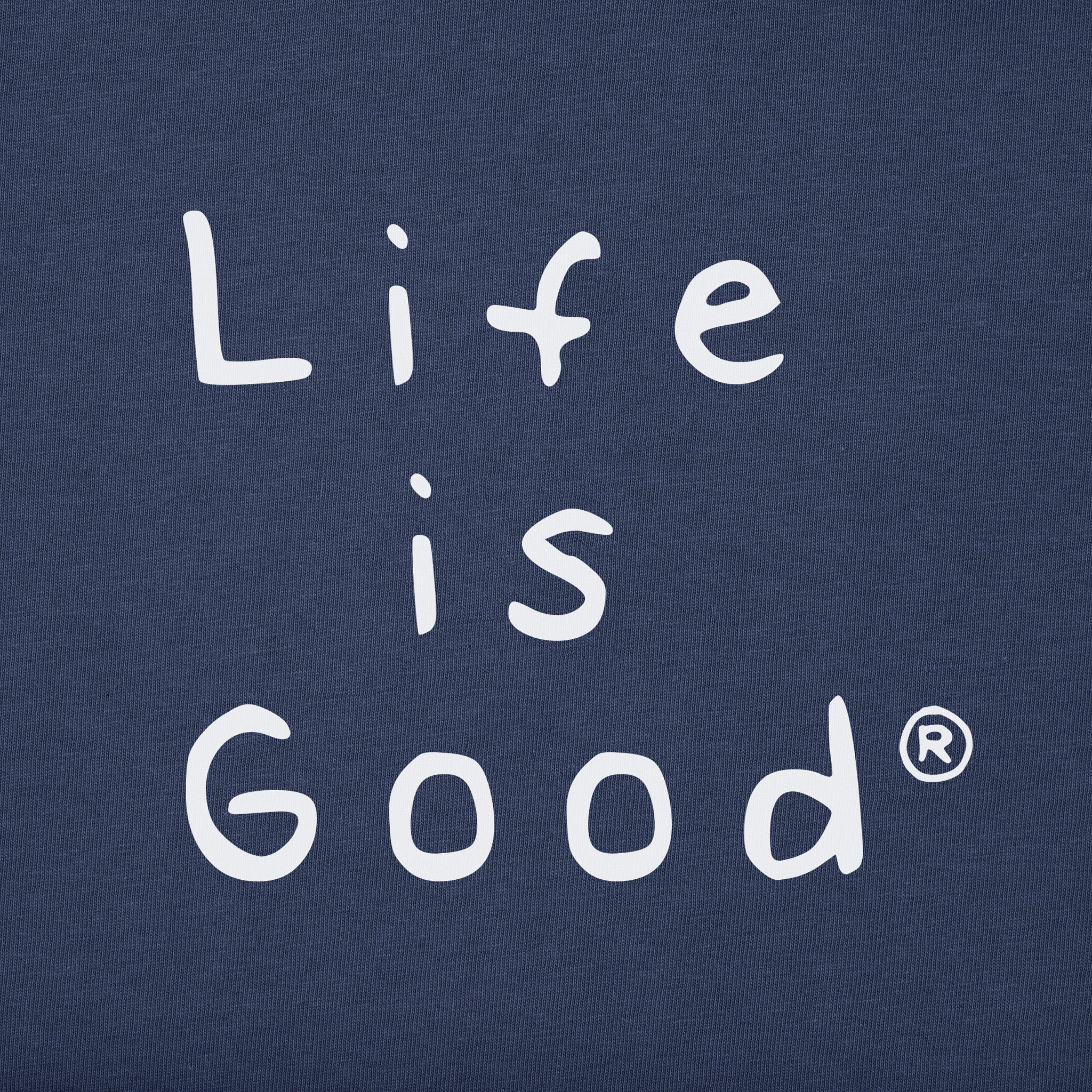 Men's Wordsmith Life is Good LC Short Sleeve Crusher Tee