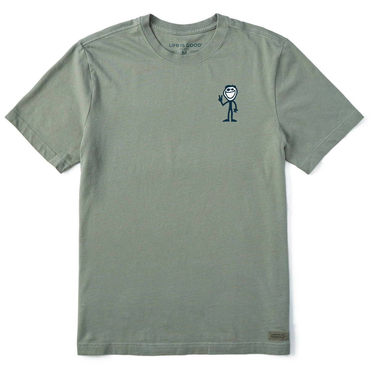 Men's Jake Peace Sign Short Sleeve Crusher Tee