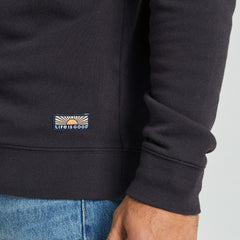 Men's Solid French Terry Quarter Zip
