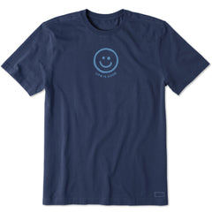 Men's Smile Face Short Sleeve Tee