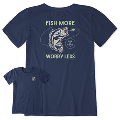 Women's Clean Fish More Bass Short Sleeve Tee