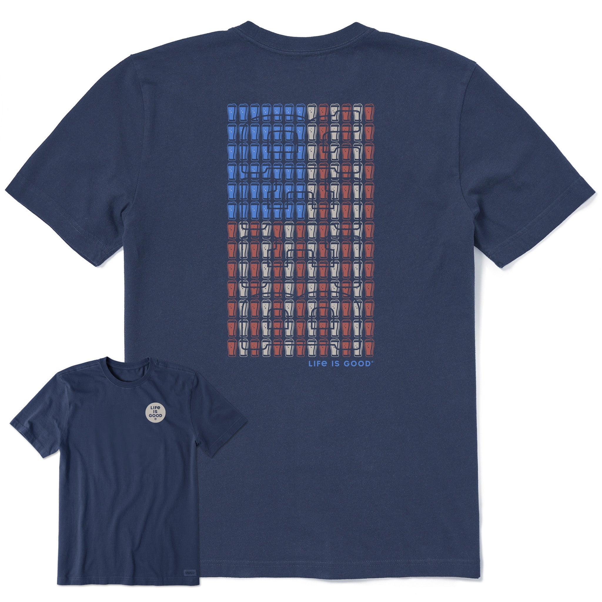 Men's Flag of Pints Short Sleeve Tee