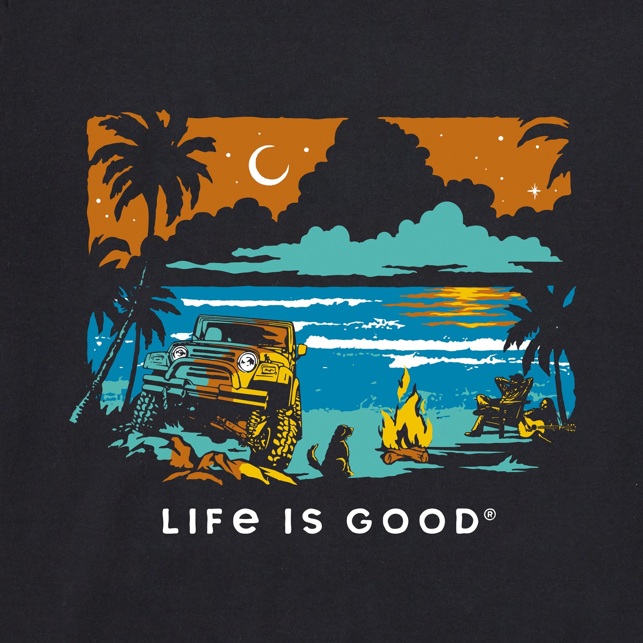 Men's Beachy ATV Camp Short Sleeve Tee