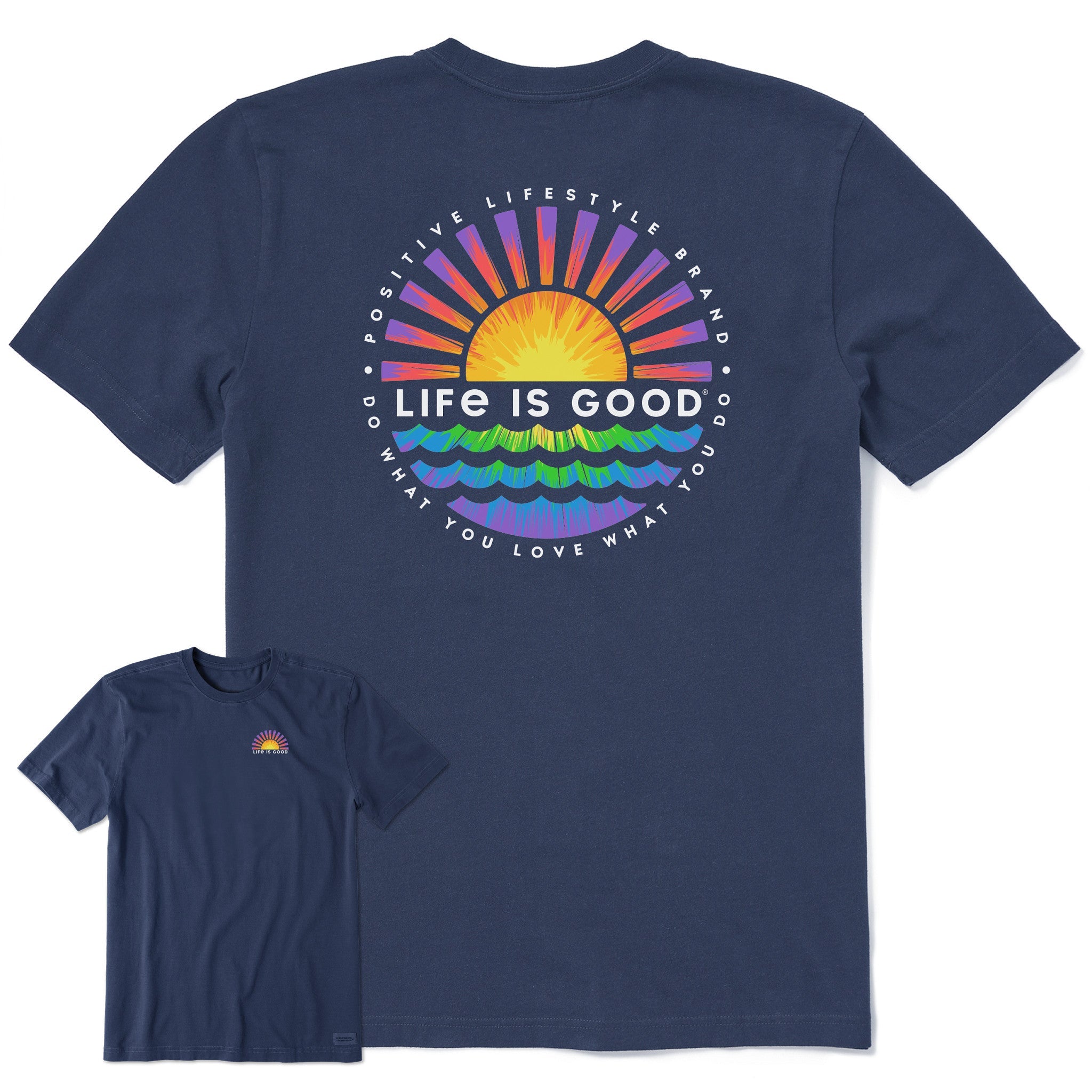 Men's Tie Dye Sunset Burst Short Sleeve Tee