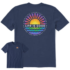 Men's Tie Dye Sunset Burst Short Sleeve Tee