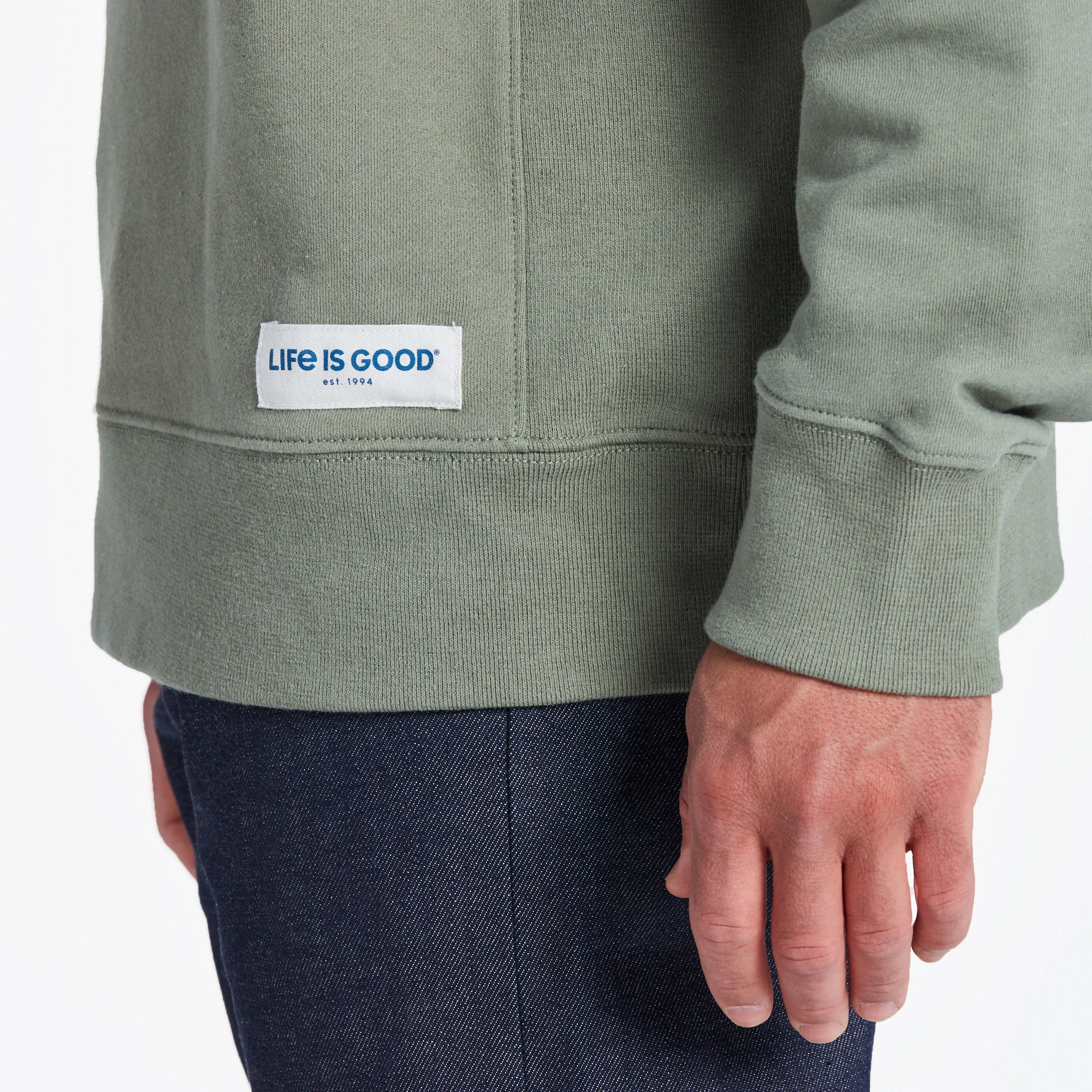 Men's Solid Simply True Fleece Crew