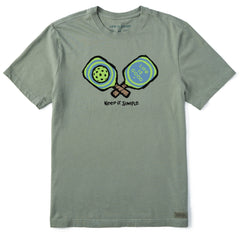 Men's Keep It Simple Pickleball Short Sleeve Crusher Tee