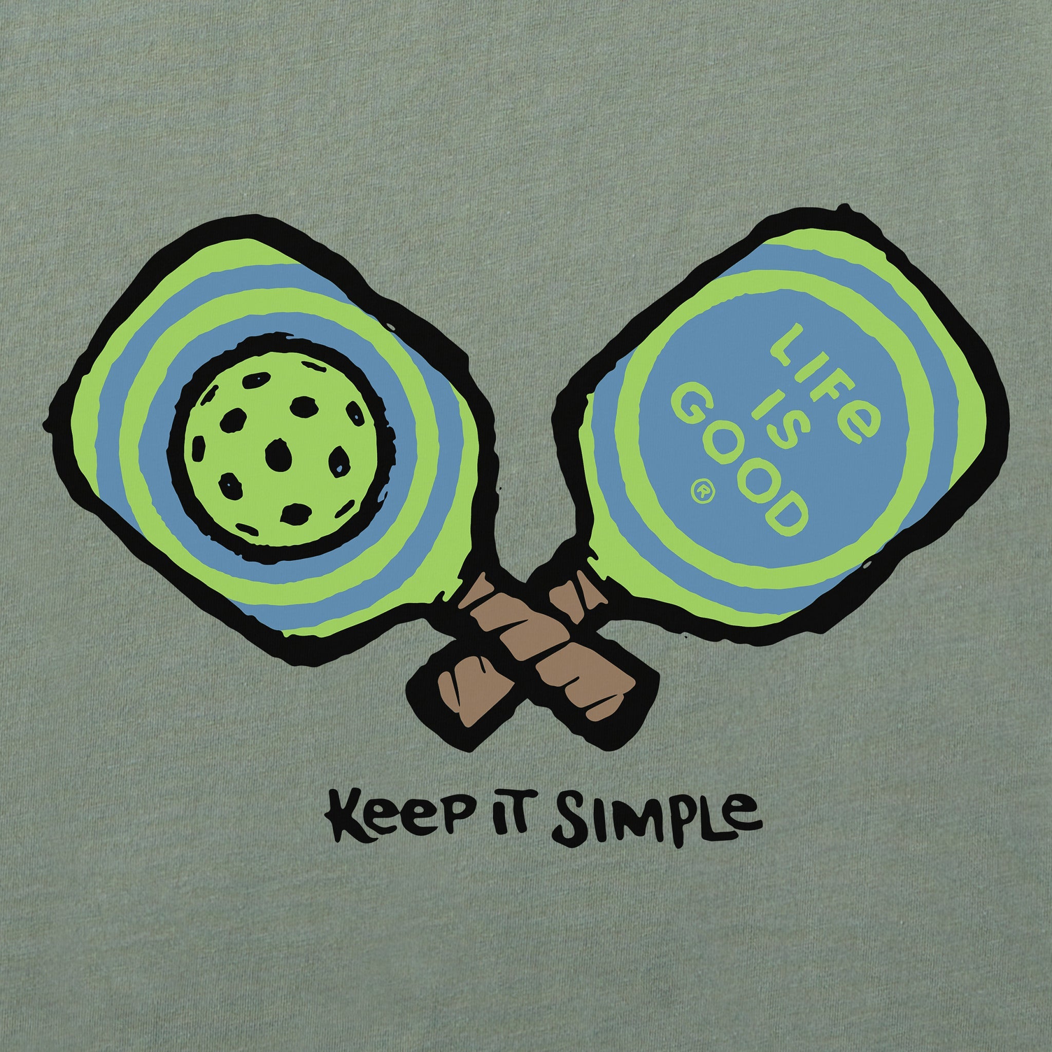 Men's Keep It Simple Pickleball Short Sleeve Crusher Tee