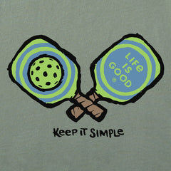 Men's Keep It Simple Pickleball Short Sleeve Crusher Tee