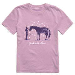Kids Just Add Love Horse Short Sleeve Crusher Tee