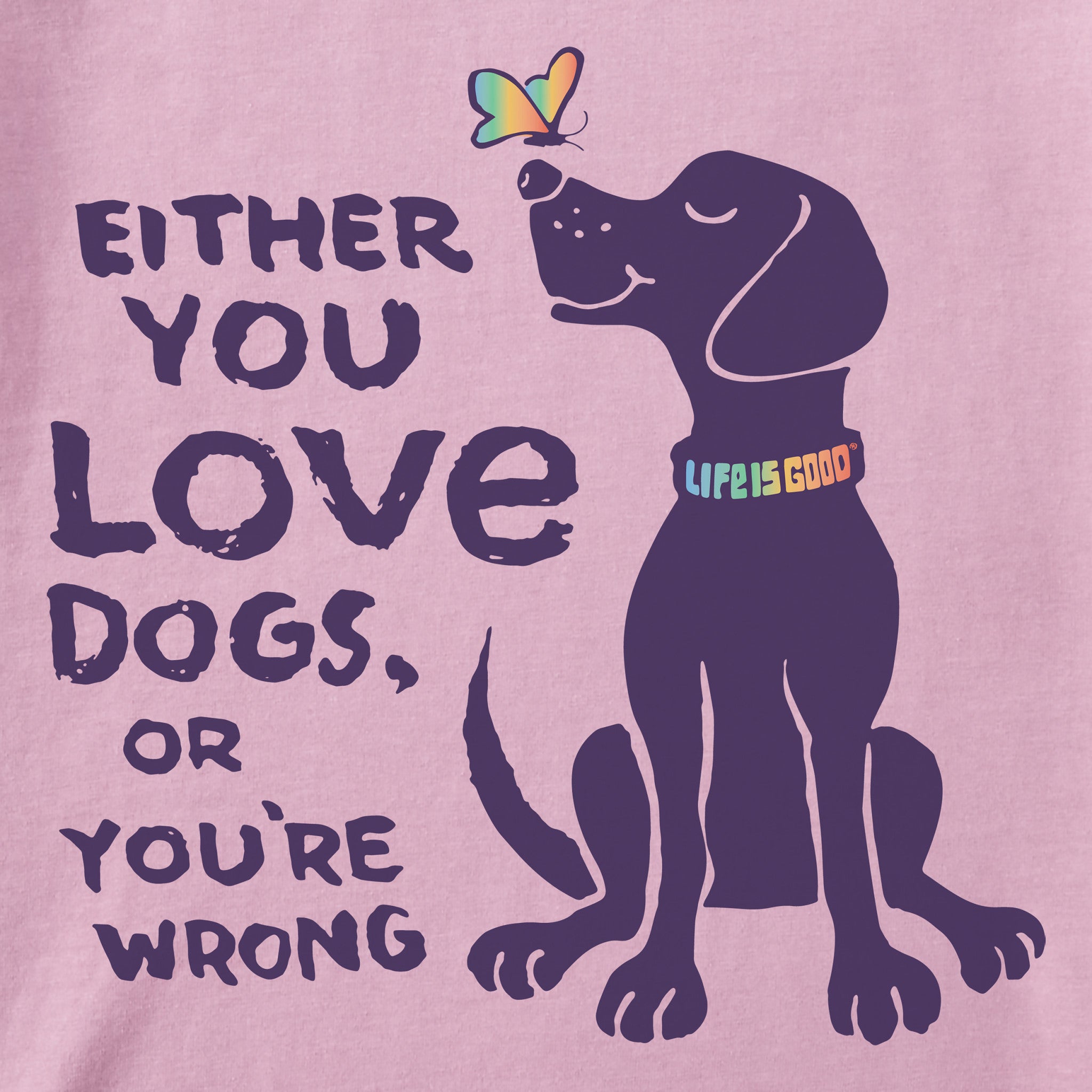Kids Love Dogs Short Sleeve Crusher Tee