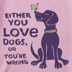 Kids Love Dogs Short Sleeve Crusher Tee
