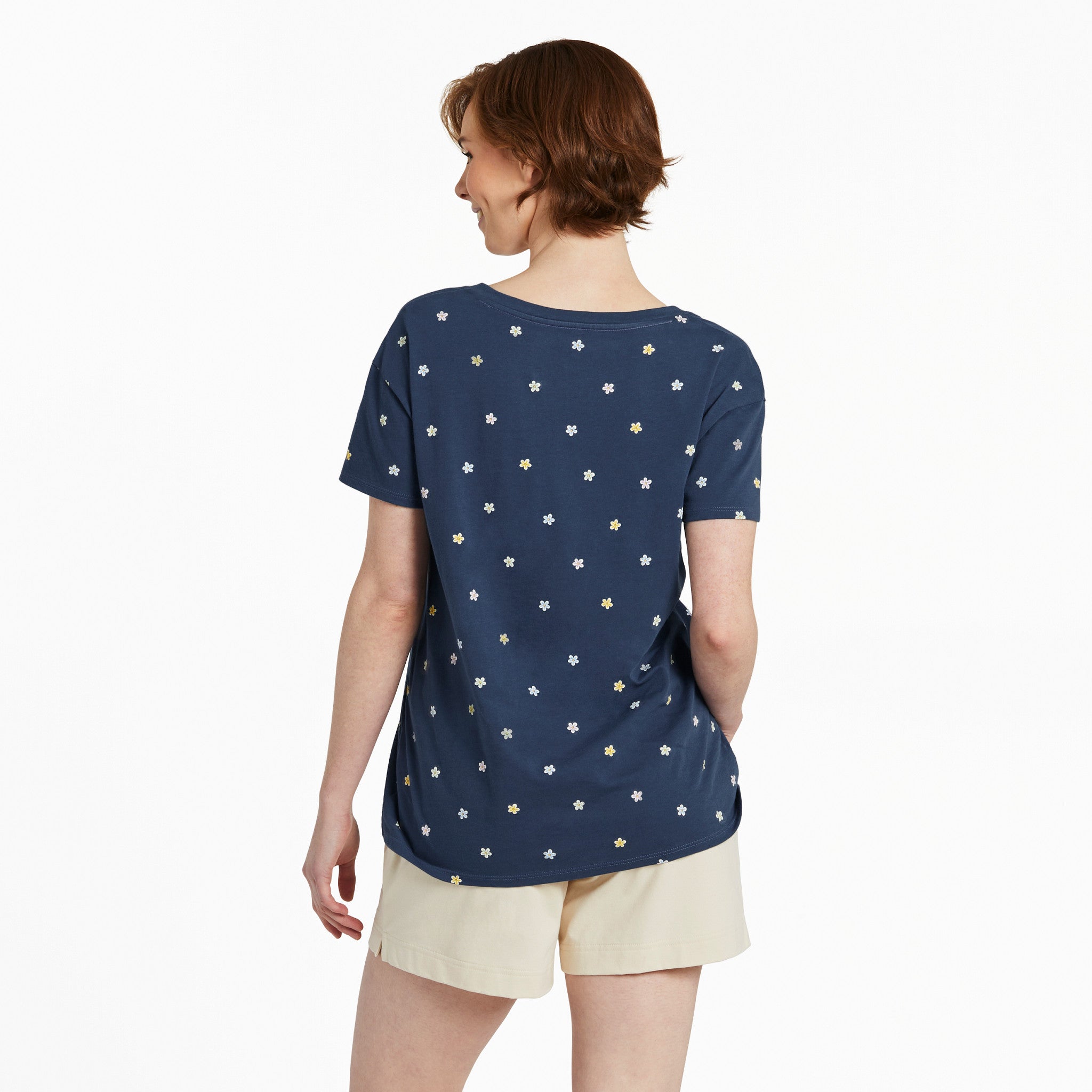 Women's Daisy Ditsy Pattern Crusher-LITE Easy Vee