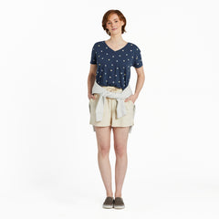 Women's Daisy Ditsy Pattern Crusher-LITE Easy Vee