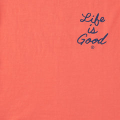 Women's Good Vibes Parrot Short Sleeve Crusher Tee