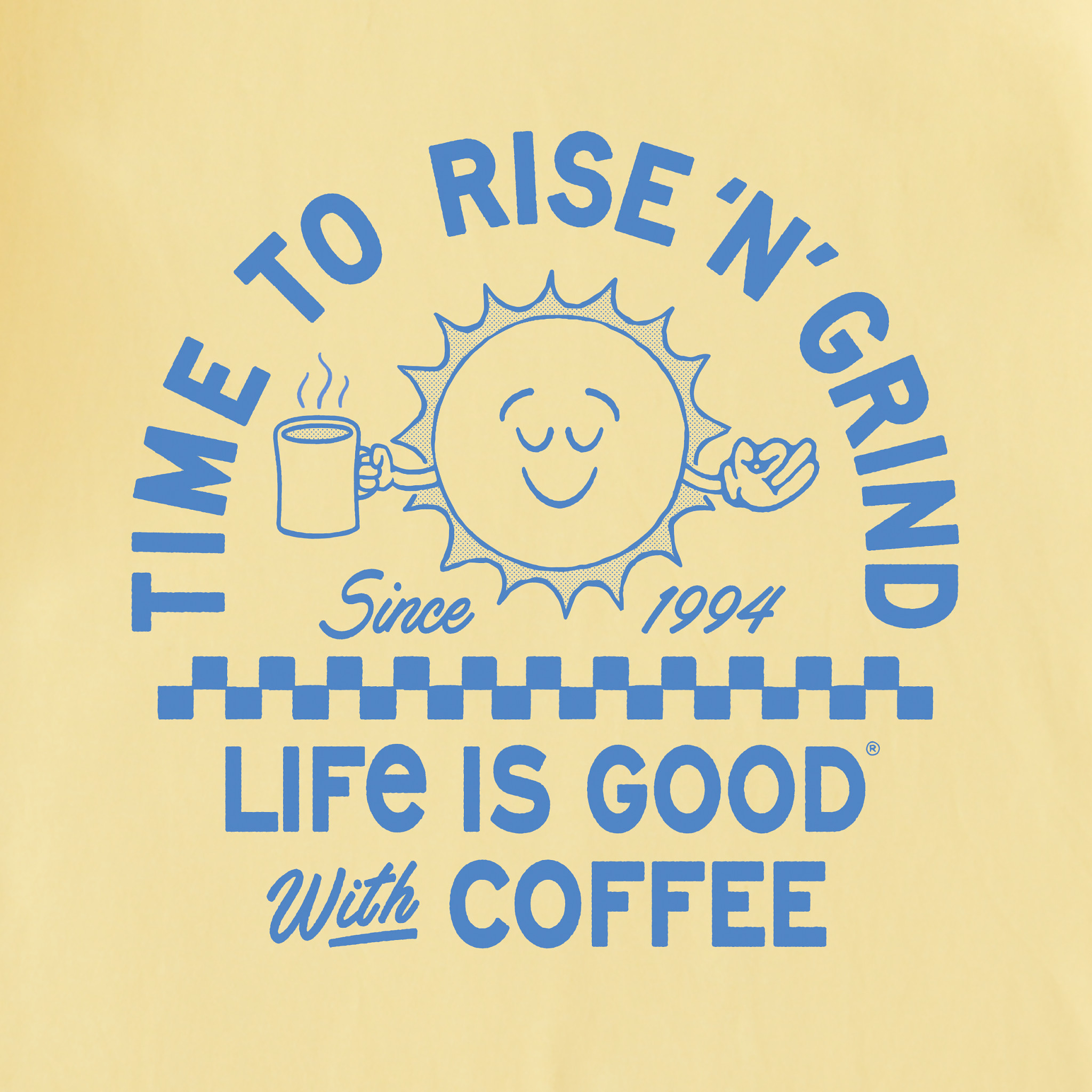 Men's Showtime Rise Coffee Sun Short Sleeve Crusher Tee