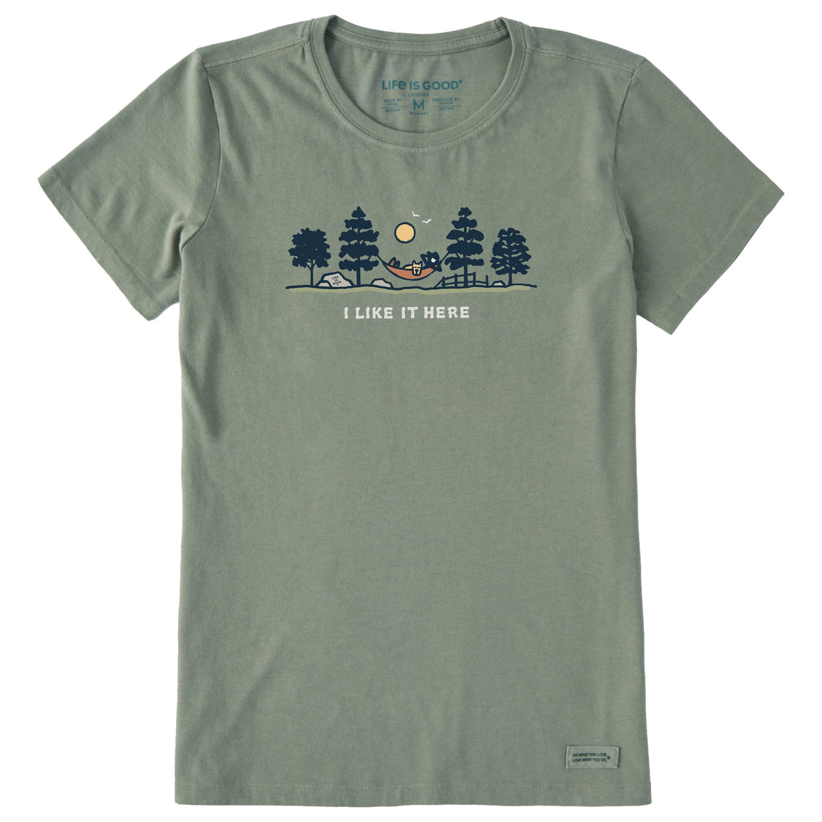 Women's I Like it Here Hammock Vista Short Sleeve Crusher Tee