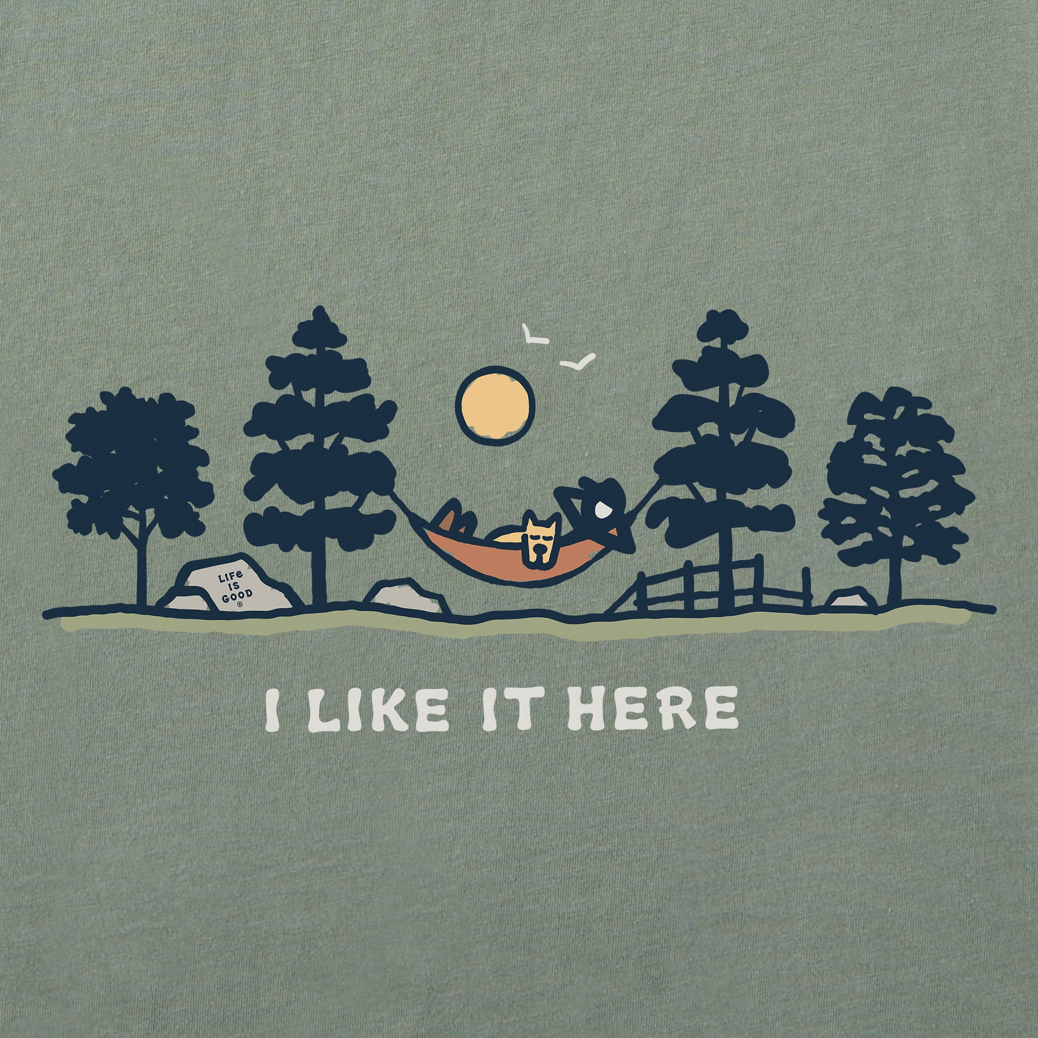 Women's I Like it Here Hammock Vista Short Sleeve Crusher Tee