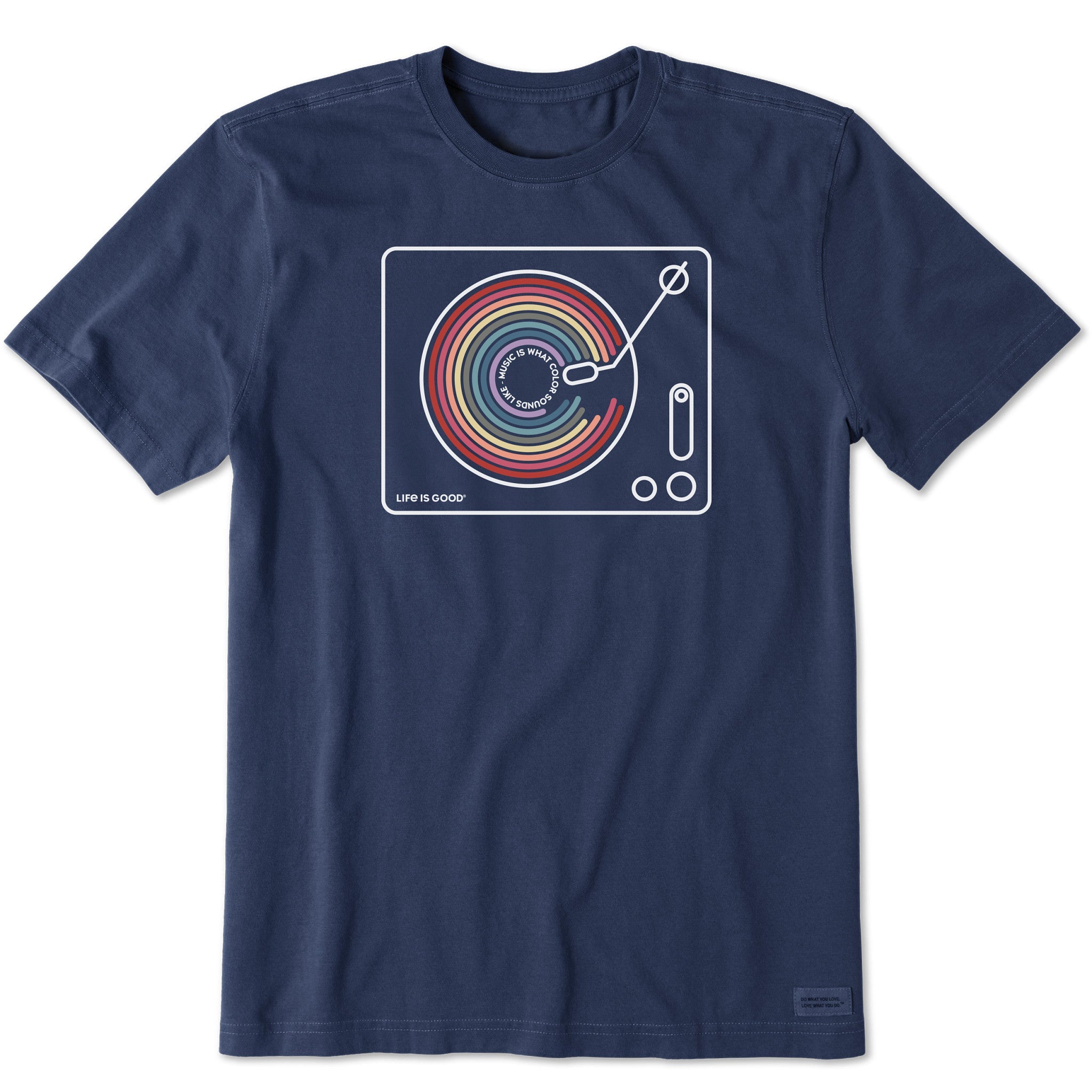 Men's Music Color Turntable Short Sleeve Tee