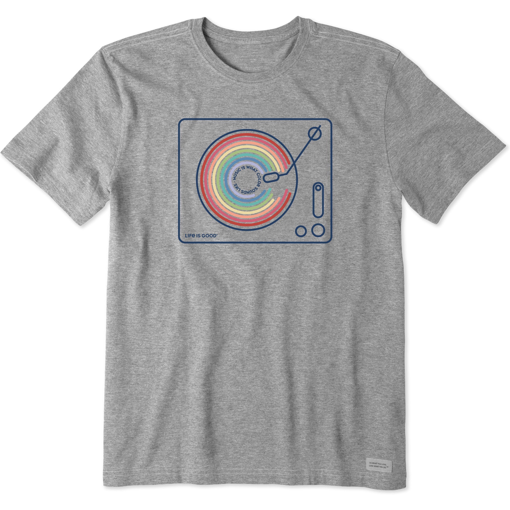 Men's Music Color Turntable Short Sleeve Tee
