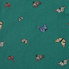 Kids Flying Butterfly Pattern Short Sleeve Crusher Tee