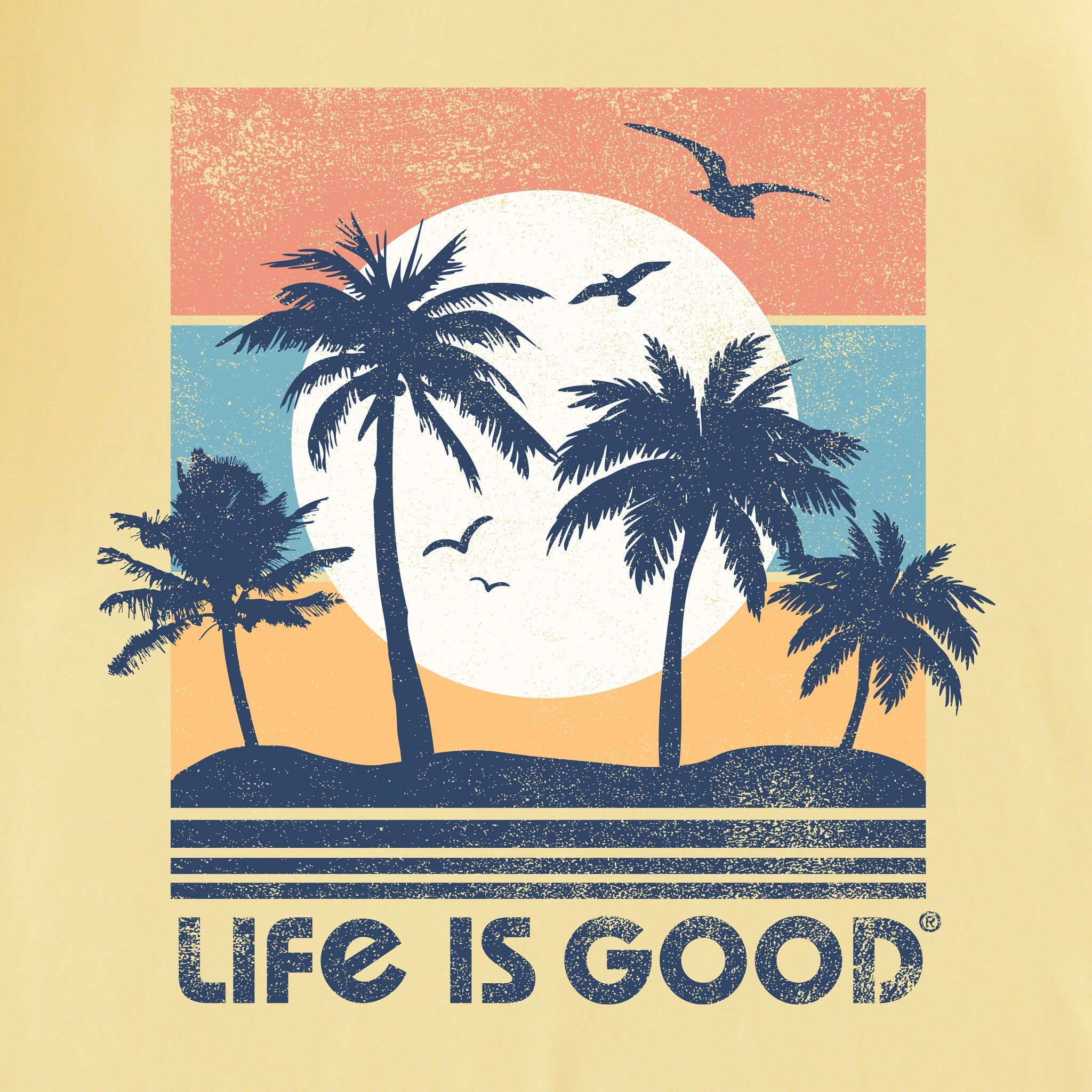 Men's Beachy Palms Short Sleeve Crusher Tee