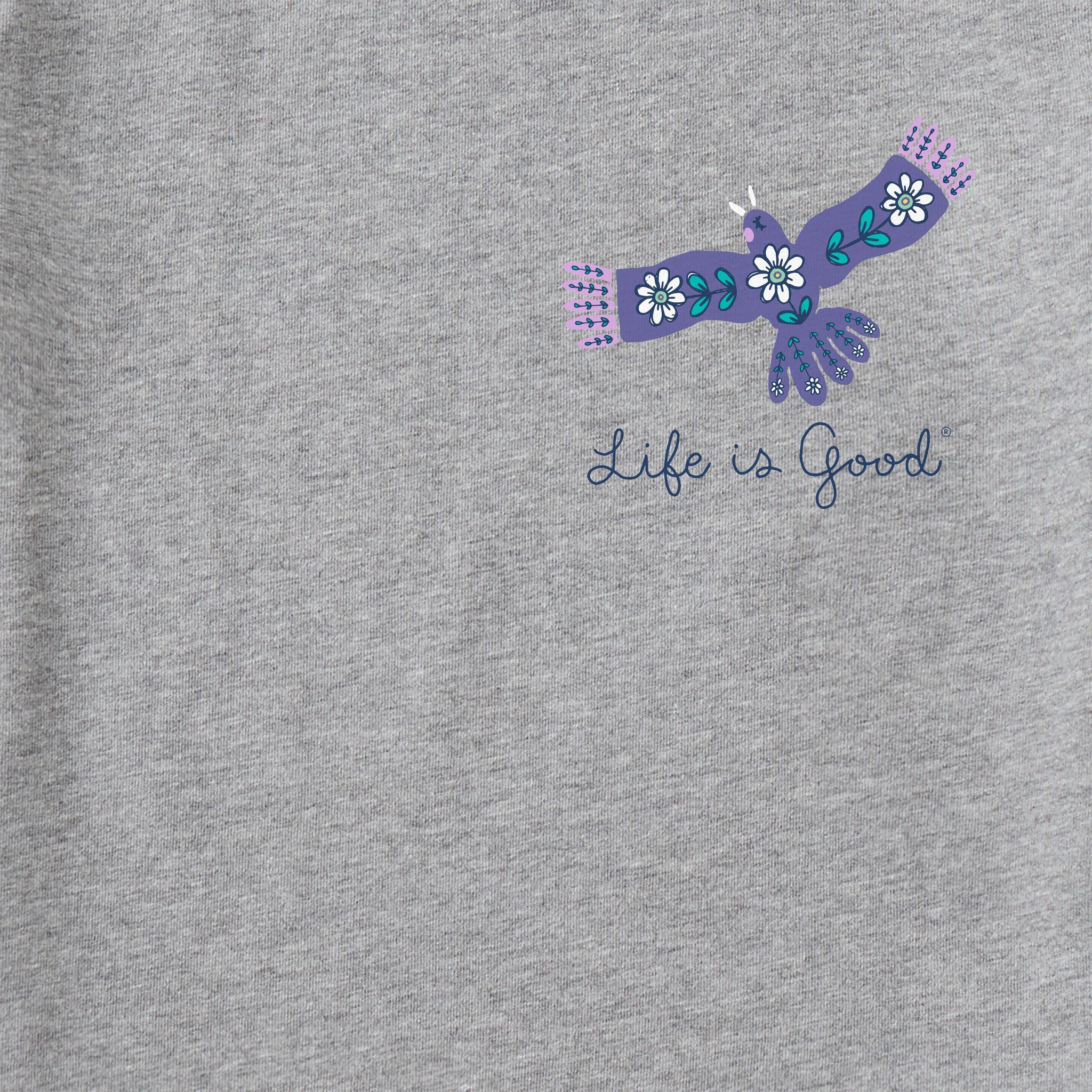 Women's Every Little Thing Bird and Mountains Short Sleeve Crusher Tee