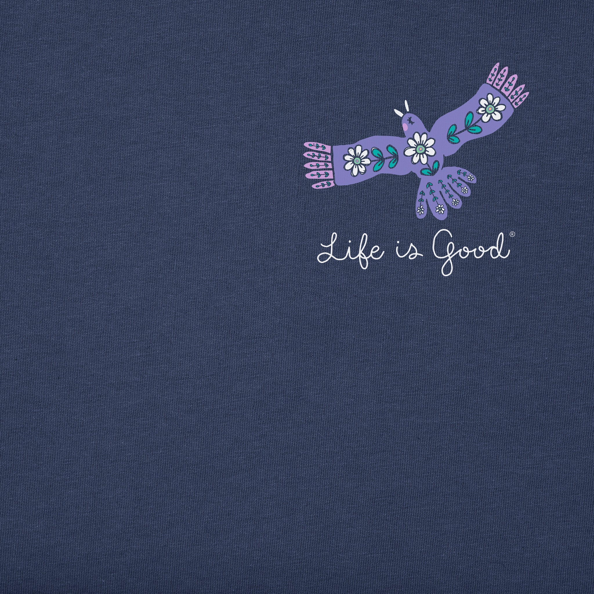 Women's Every Little Thing Bird and Mountains Short Sleeve Crusher Tee