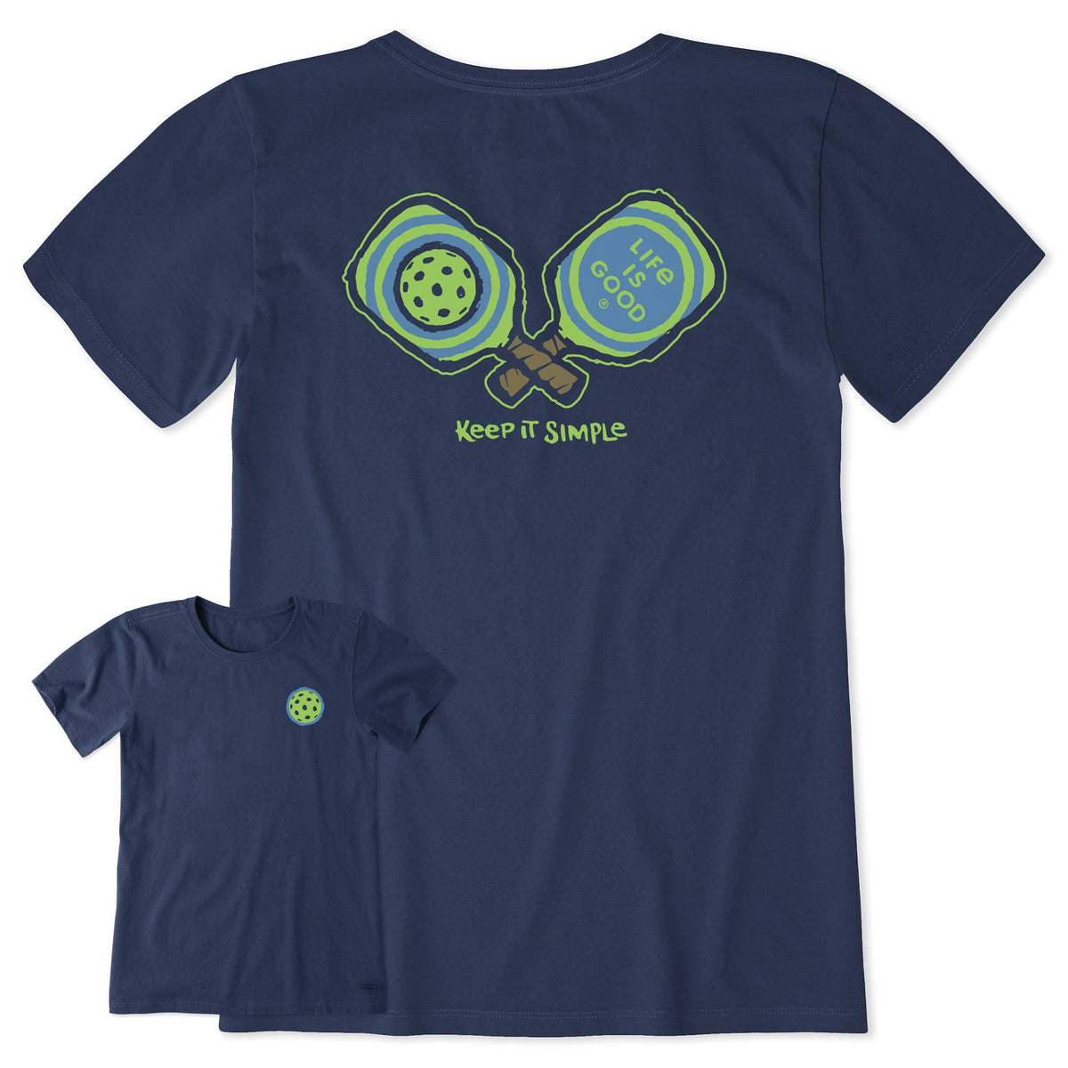 Women's Keep It Simple Pickleball Short Sleeve Crusher Tee
