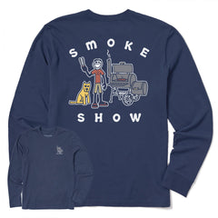 Men's Jake & Rocket Smoker Long Sleeve Crusher Tee