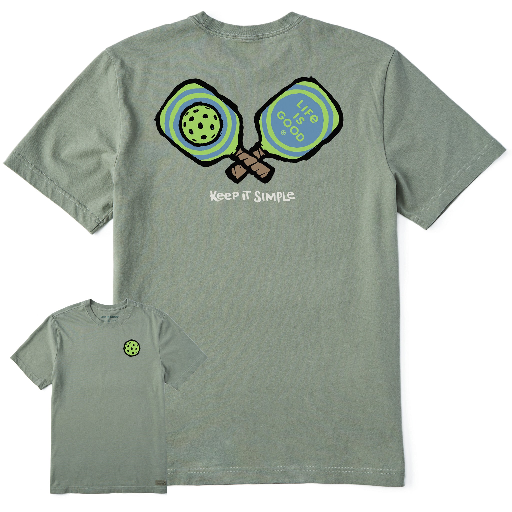 Men's Keep It Simple Pickleball Short Sleeve Crusher Tee