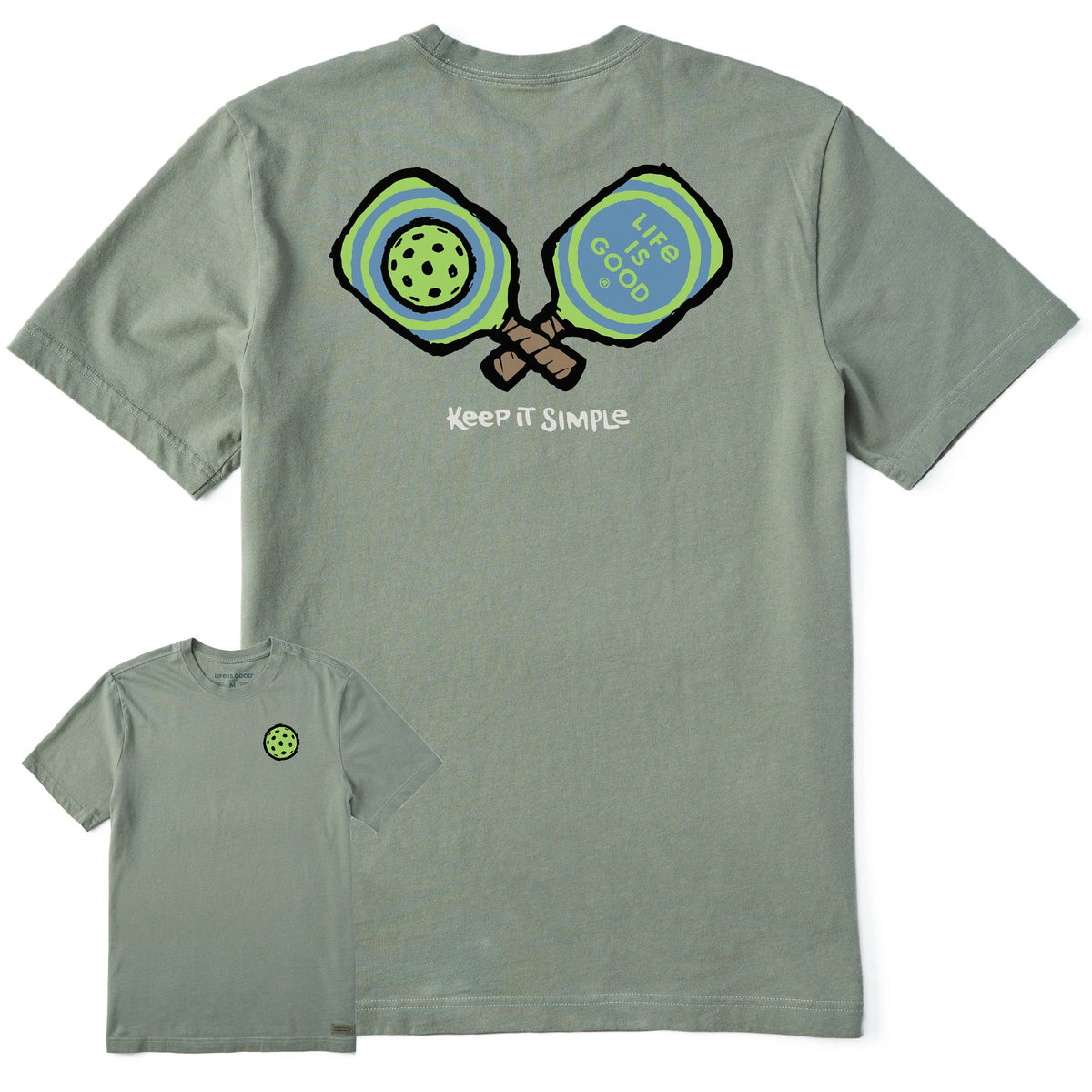 Men's Keep It Simple Pickleball Short Sleeve Crusher Tee