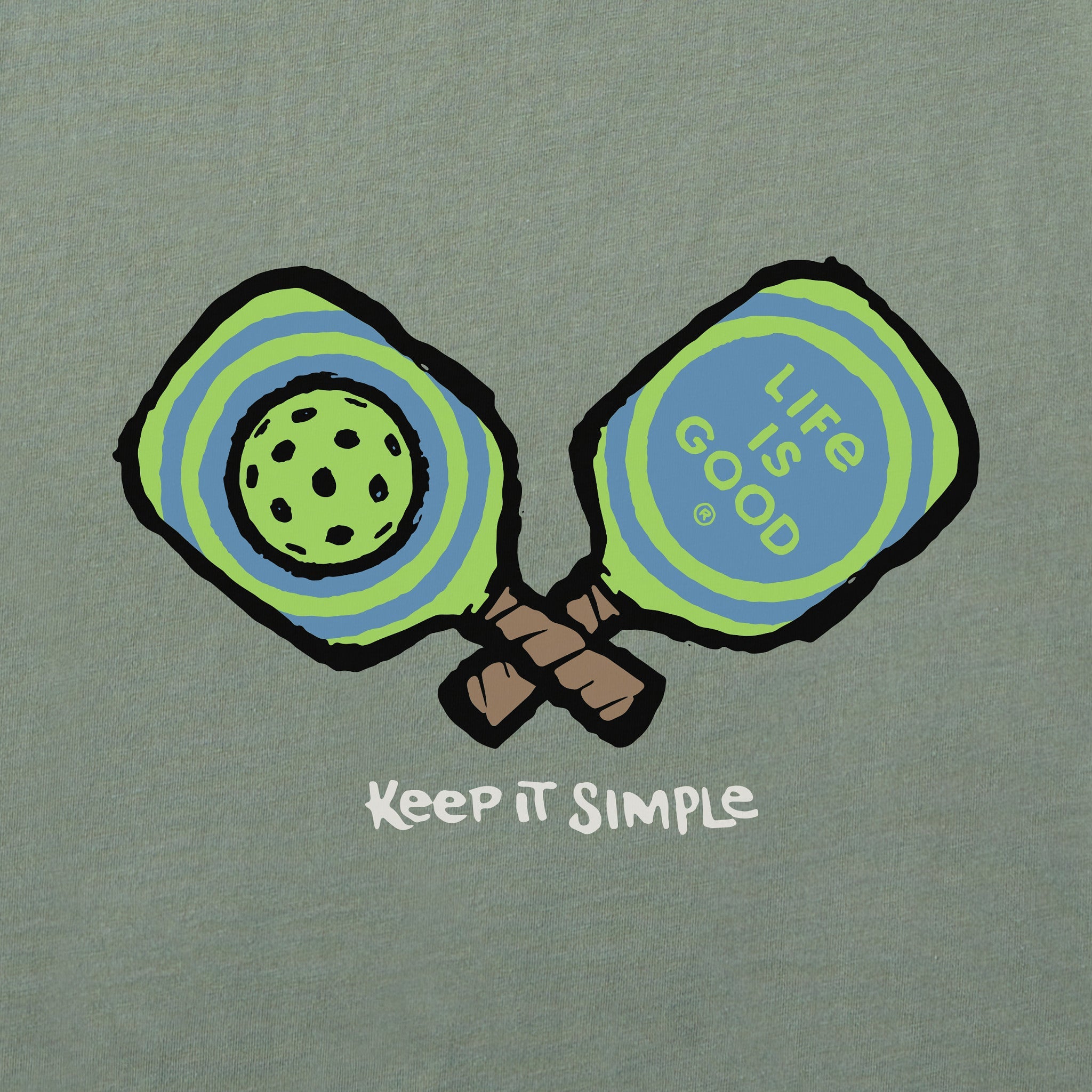 Men's Keep It Simple Pickleball Short Sleeve Crusher Tee