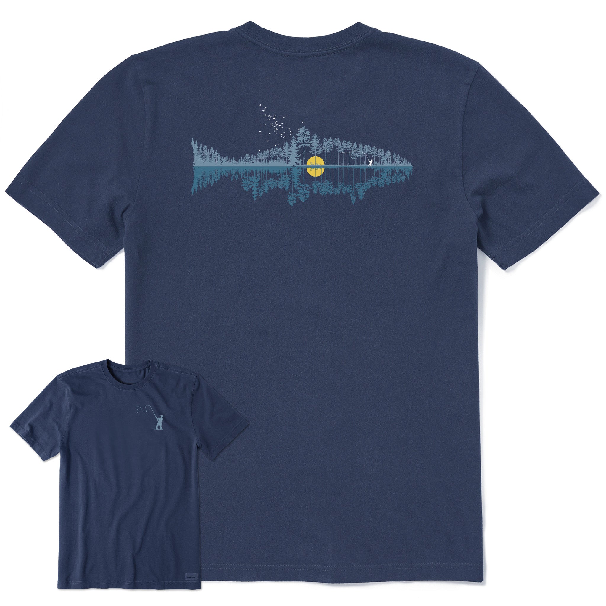 Men's Fishscape Short Sleeve Crusher Tee