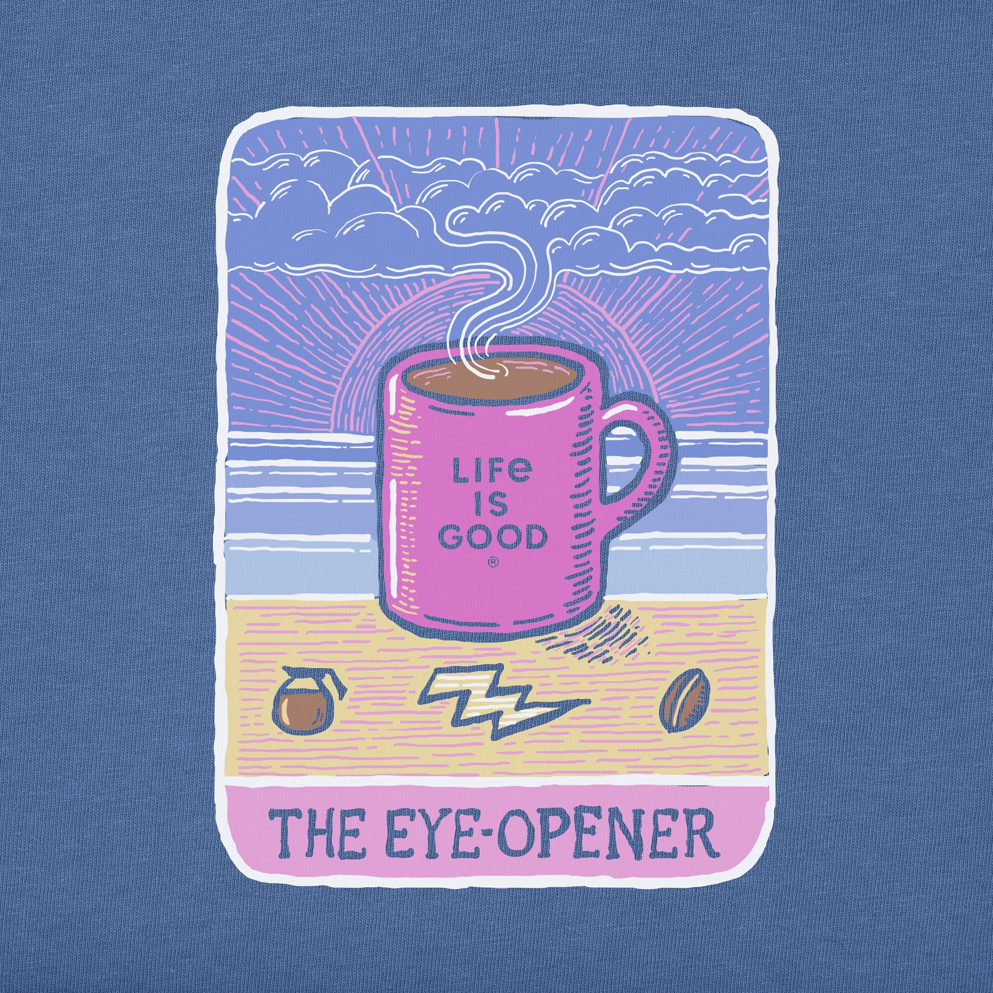 Women's Coffee Eye-Opener Tarot Short Sleeve Tee